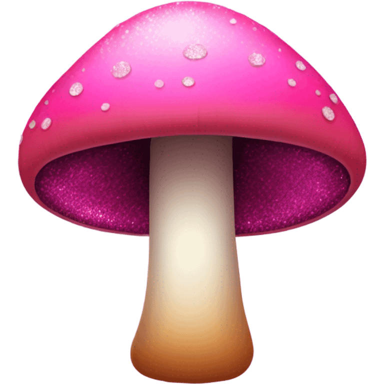 Pink ombre mushroom with glitter  emoji