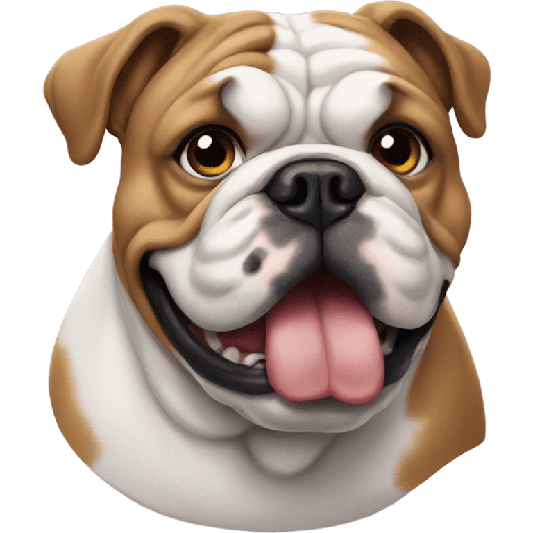 An English bulldog emoji