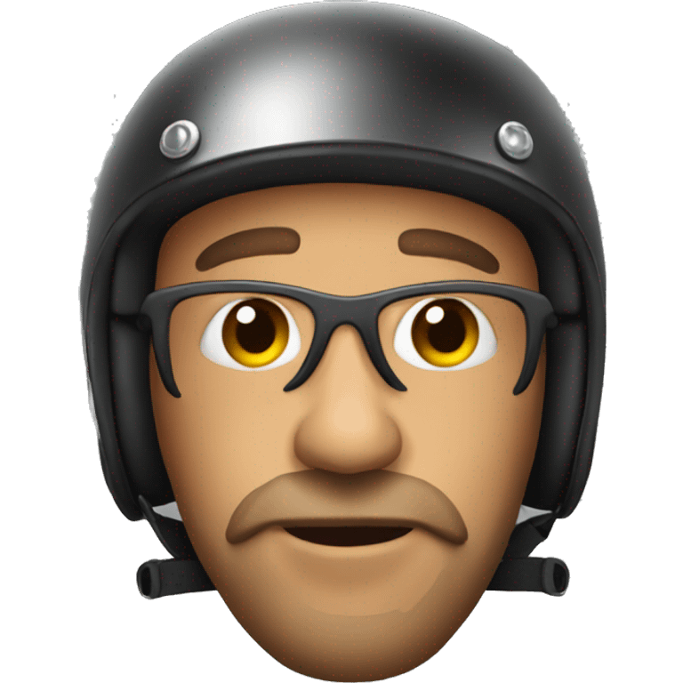 Biker with helmet  emoji