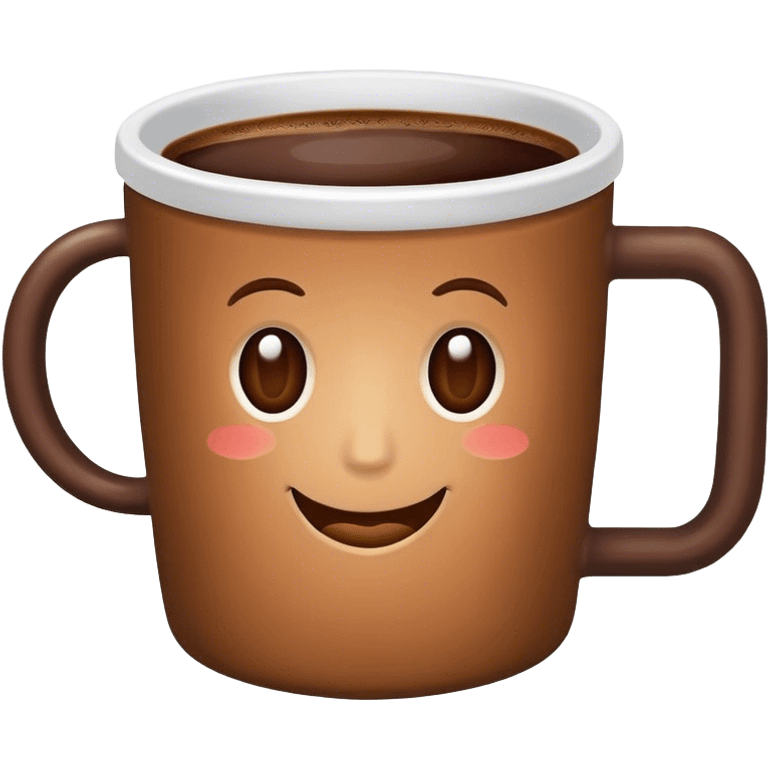 Brown coffee emoji