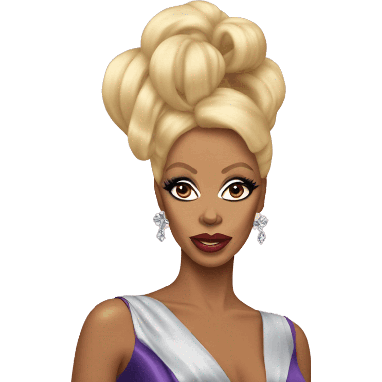 coquette RuPaul with bows emoji