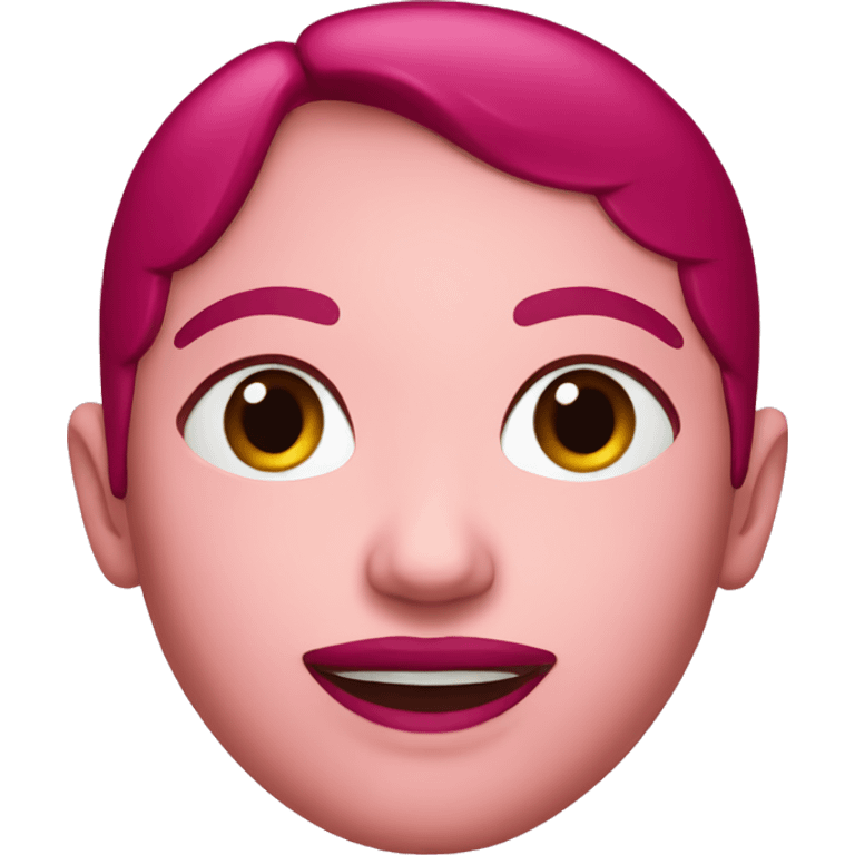 burgundy pink target emoji