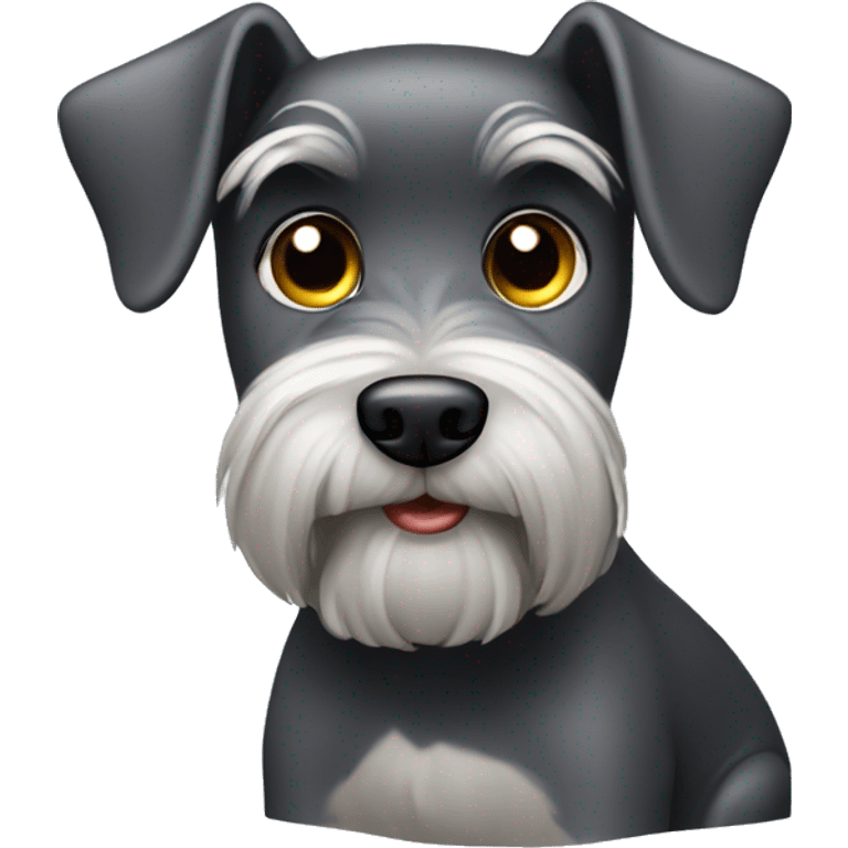 Schnauzer pooping emoji