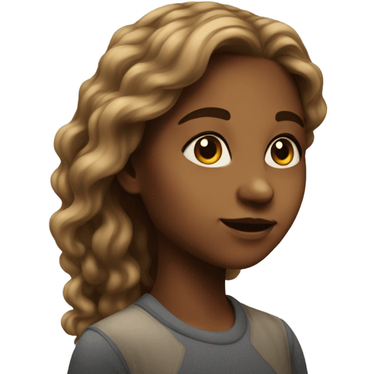 realistic portrait of girl emoji