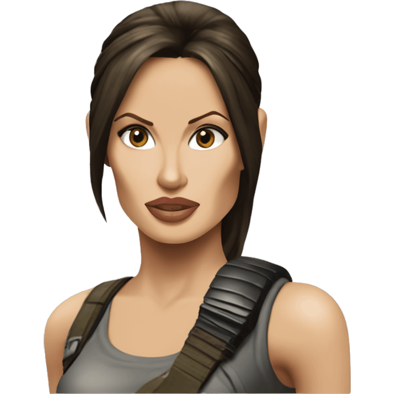 Angelina Jolie as Lara Croft Tomb Raider emoji