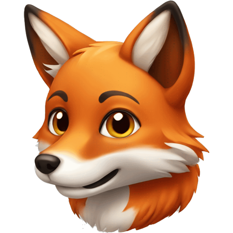 Cute Red fox  emoji