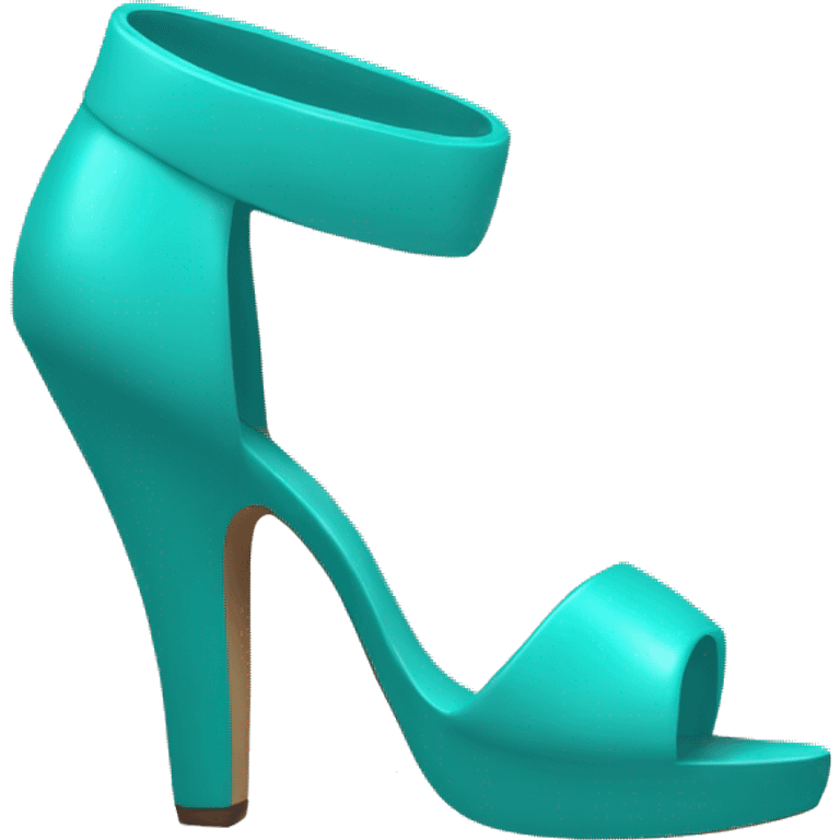 turquoise heel emoji