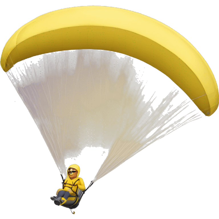 Banana paragliding emoji