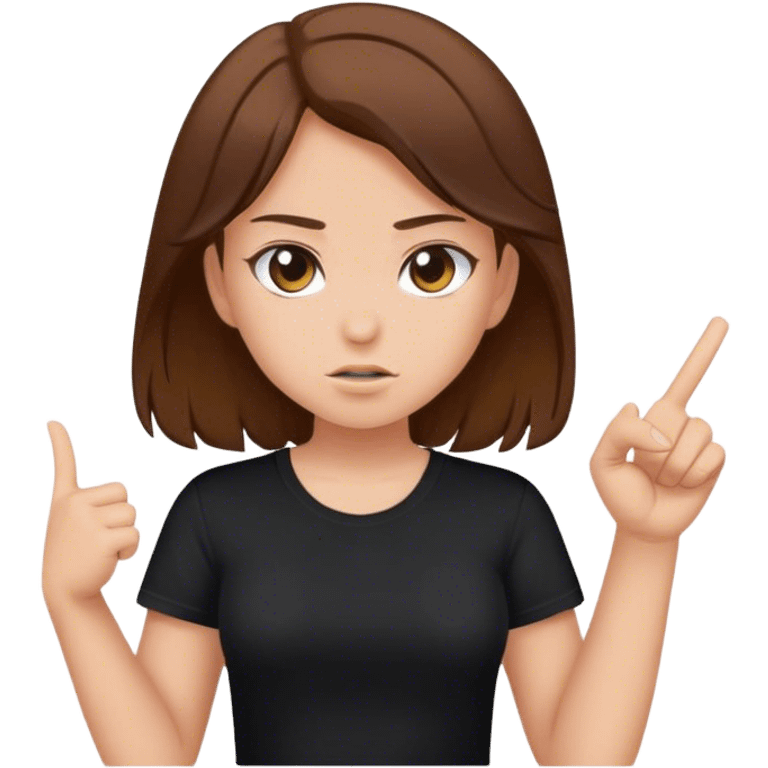 Girl flipping you off emoji