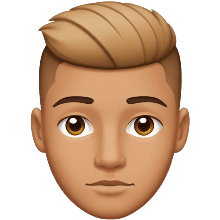 Guy with a low taper fade emoji