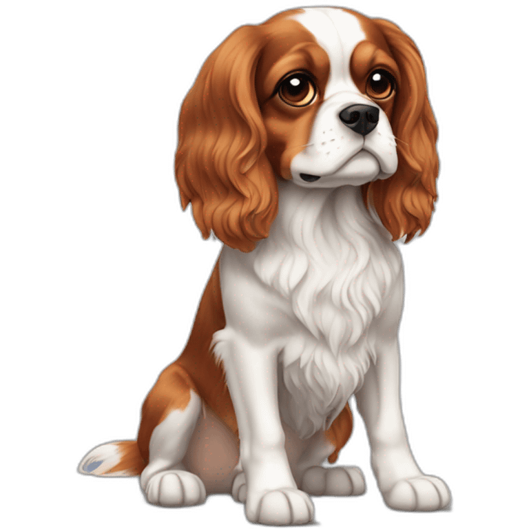 À cavalier King Charles dog emoji