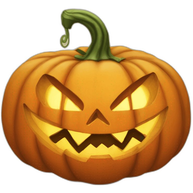 jack-o'-lantern from turnip emoji