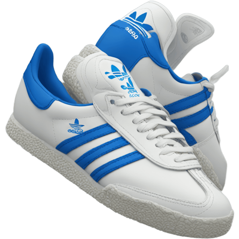 Adidas sambas blue emoji