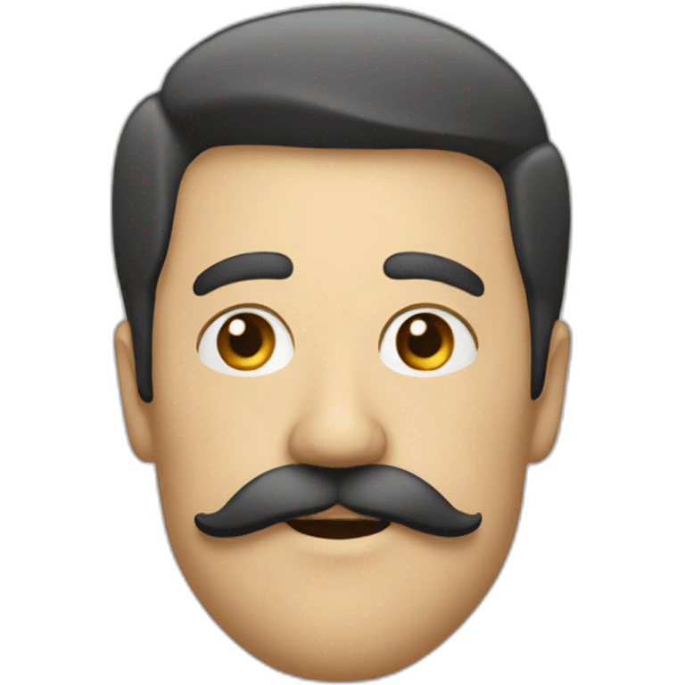 homme moustache carré emoji