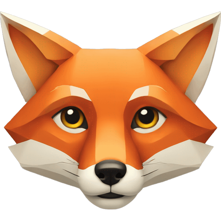 Geometric Fox emoji