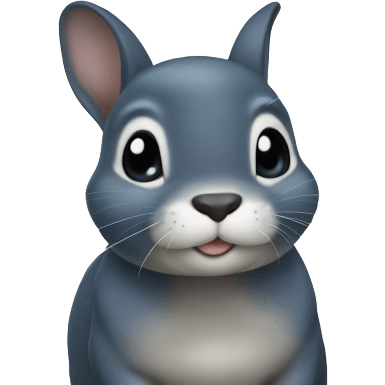 blue otter netherland dwarf bunny emoji