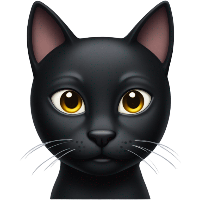 Black cat wearing speedo emoji