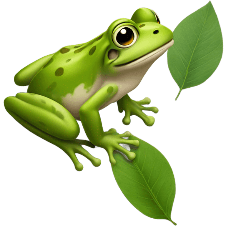 frog look up emoji