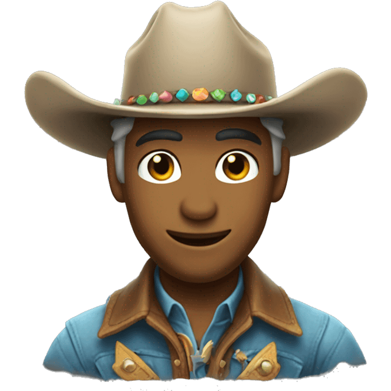 Dolphin cowboy emoji