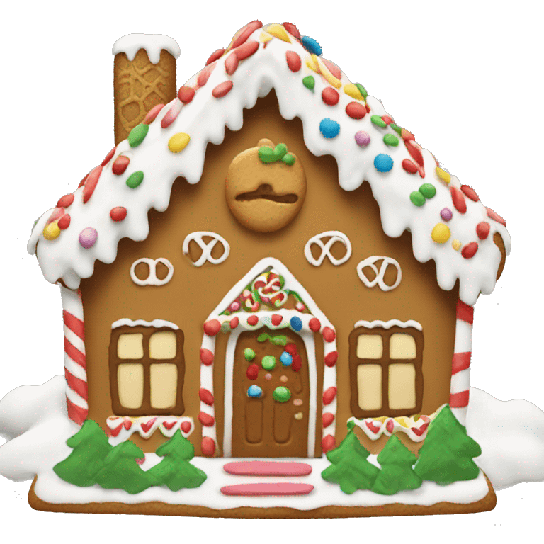 Gingerbread house emoji