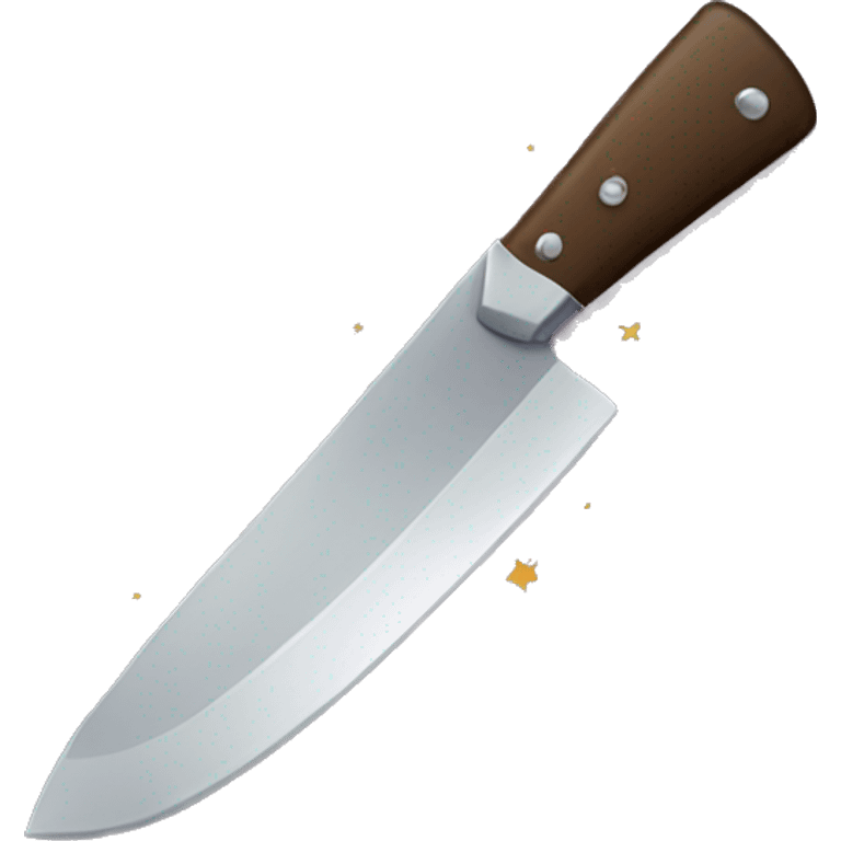 Knife with stars around it emoji