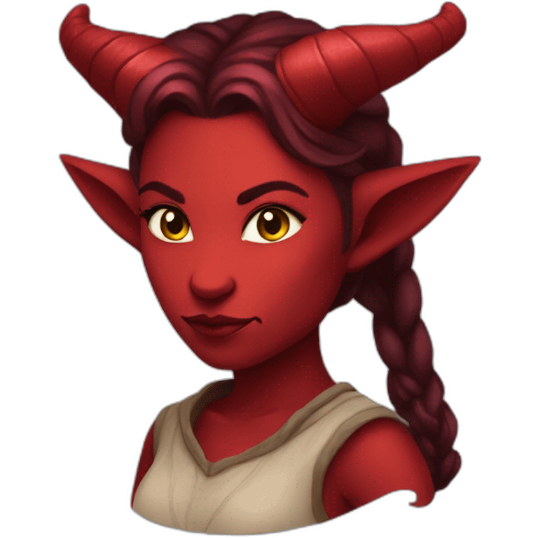 red female tiefling emoji