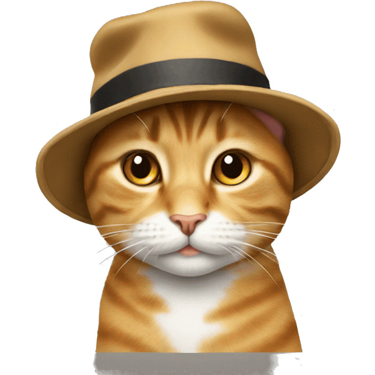 cat wearing hat emoji