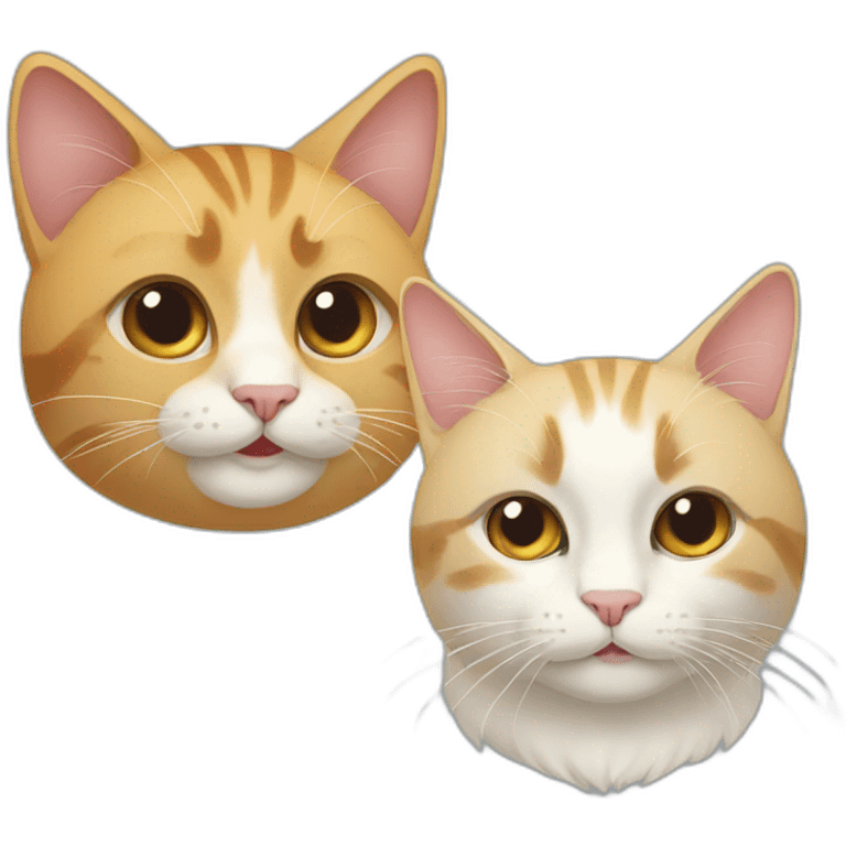 two cats emoji