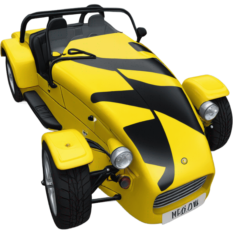 Caterham 7 chrome yellow emoji