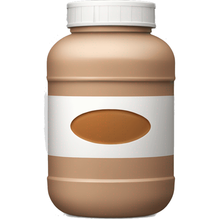 brown protein powder emoji