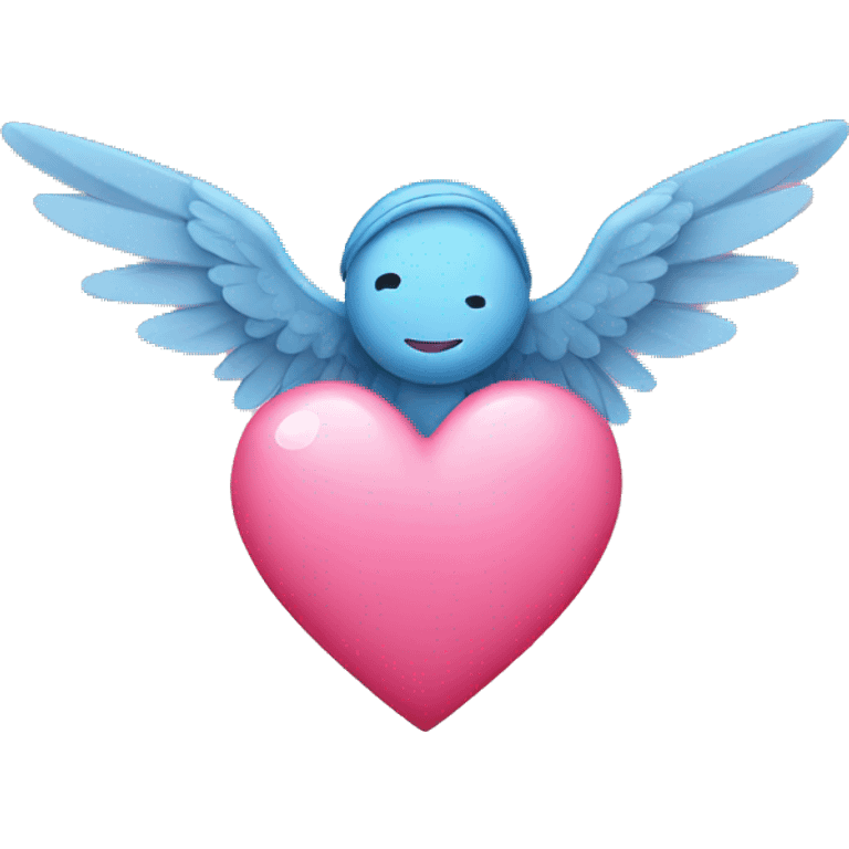 A little heart with wings emoji