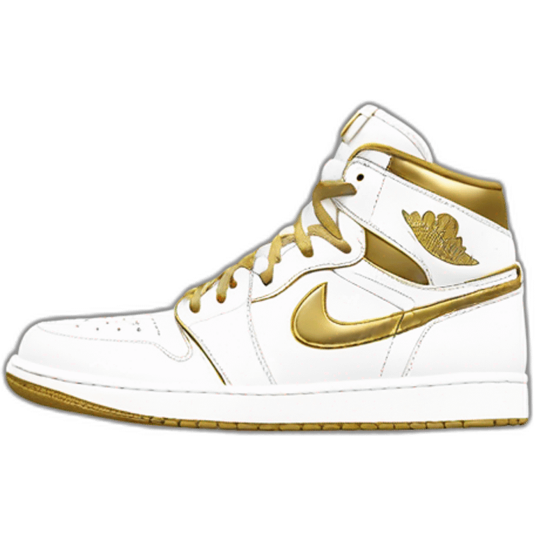 nike-air-jordan-1-gold-and-white-logo-store emoji