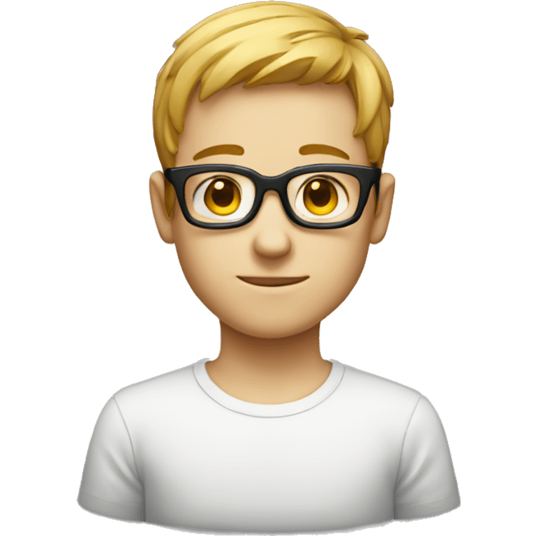 Square specs boy emoji