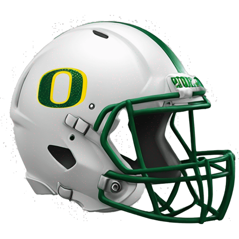 Trump wearing university of Oregon football helmet emoji