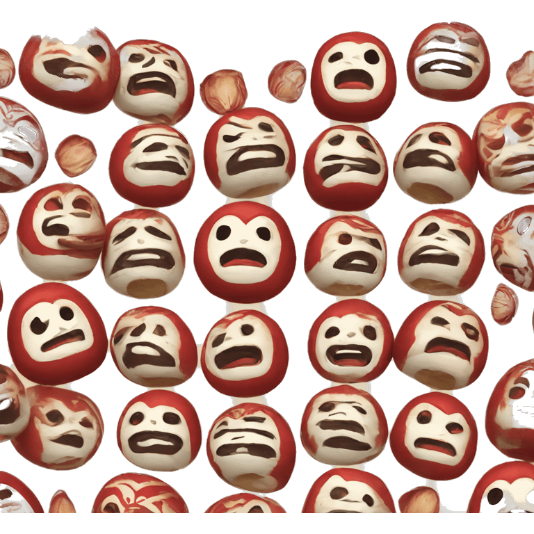 daruma japan figurine emoji