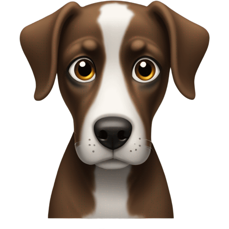 Dog with black fur, brown eyes, floppy ears named Rufus  emoji