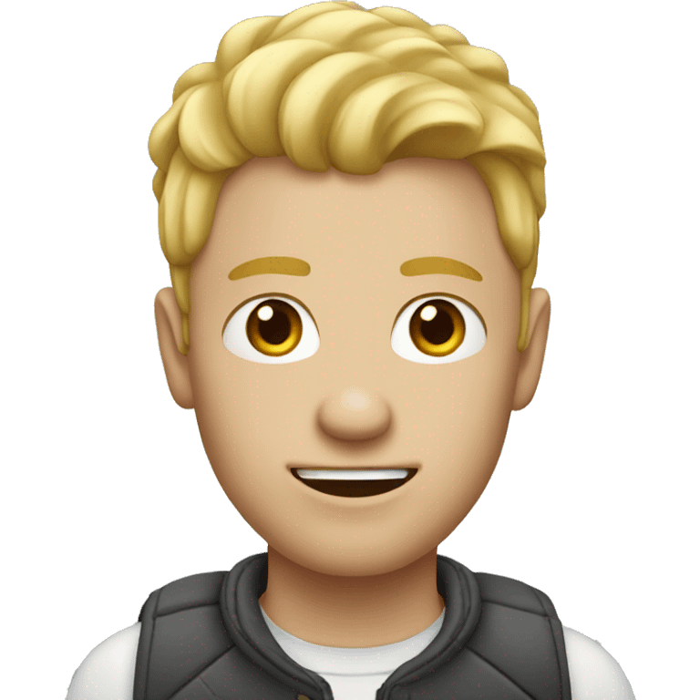 blond man with pimples emoji