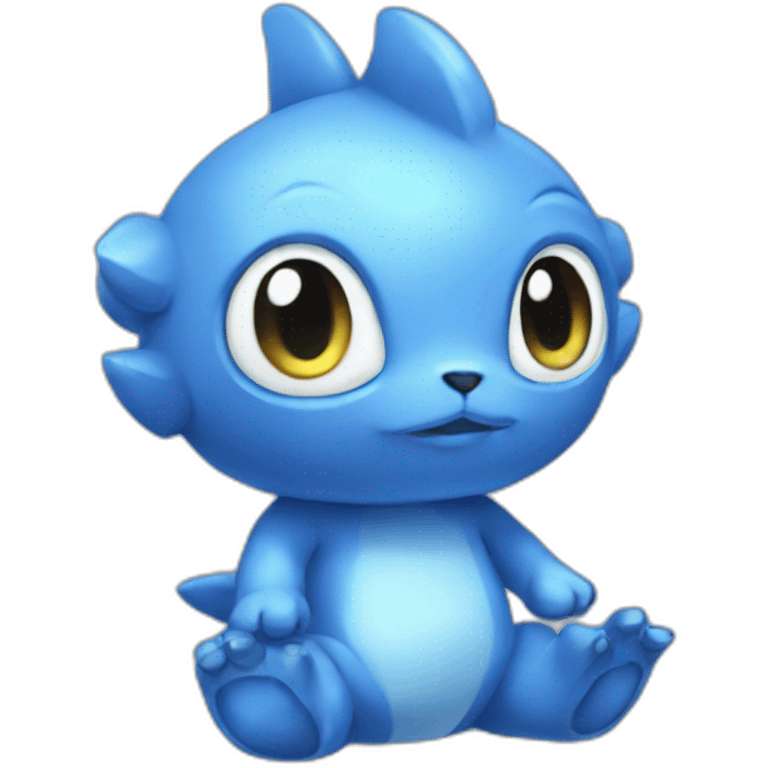 blue baby Digimon creature emoji