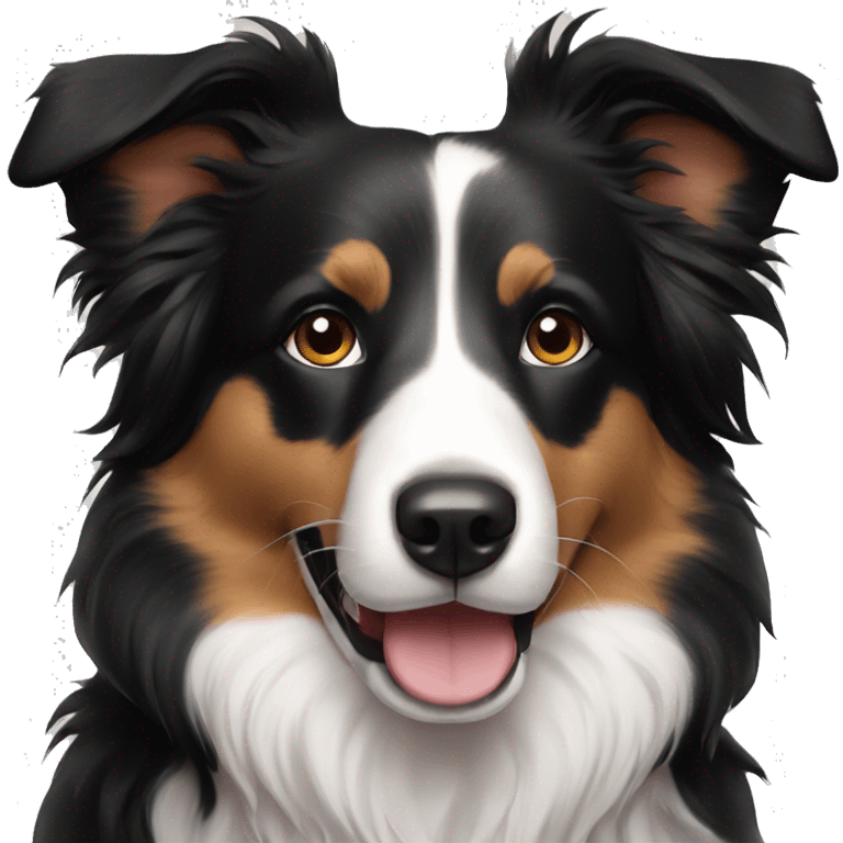 Cute border collie emoji