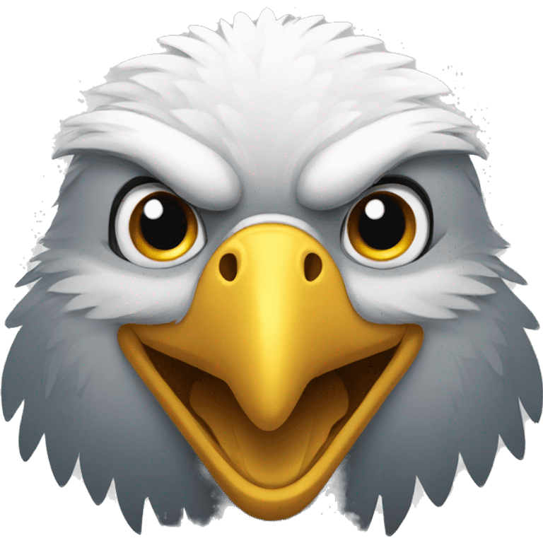 Smiling eagle emogi  emoji