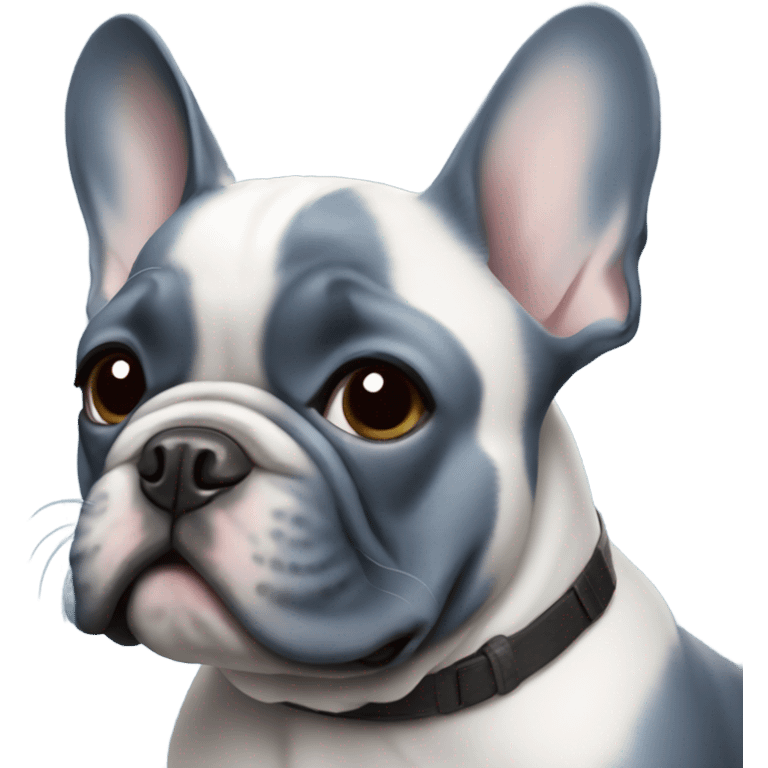 Blue French bulldog emoji