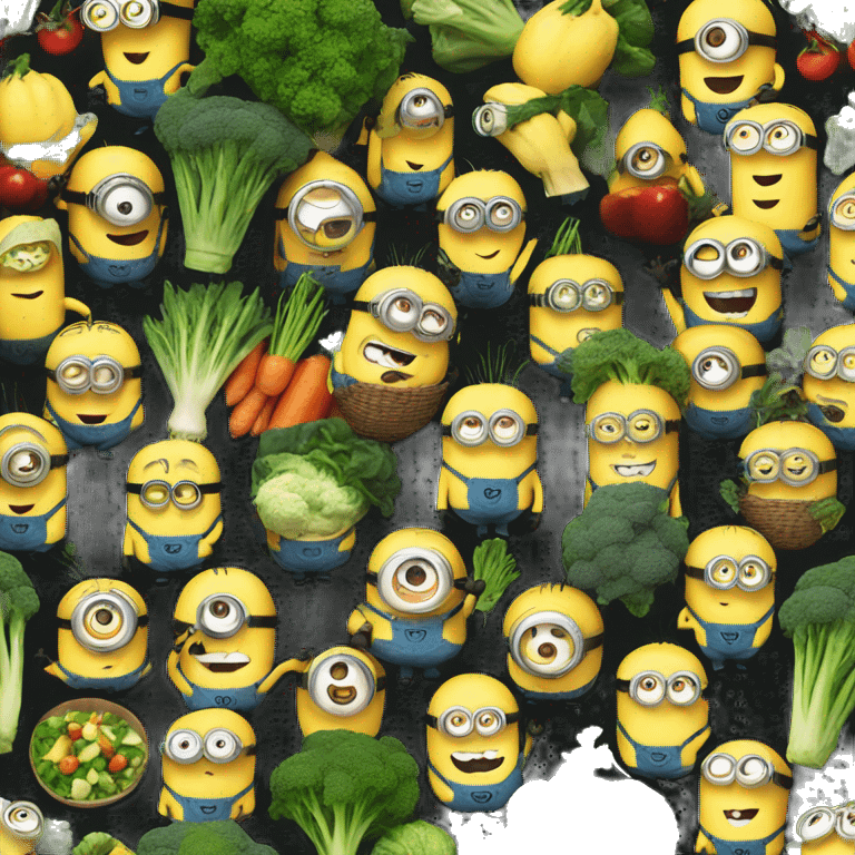 minions with vegetables emoji