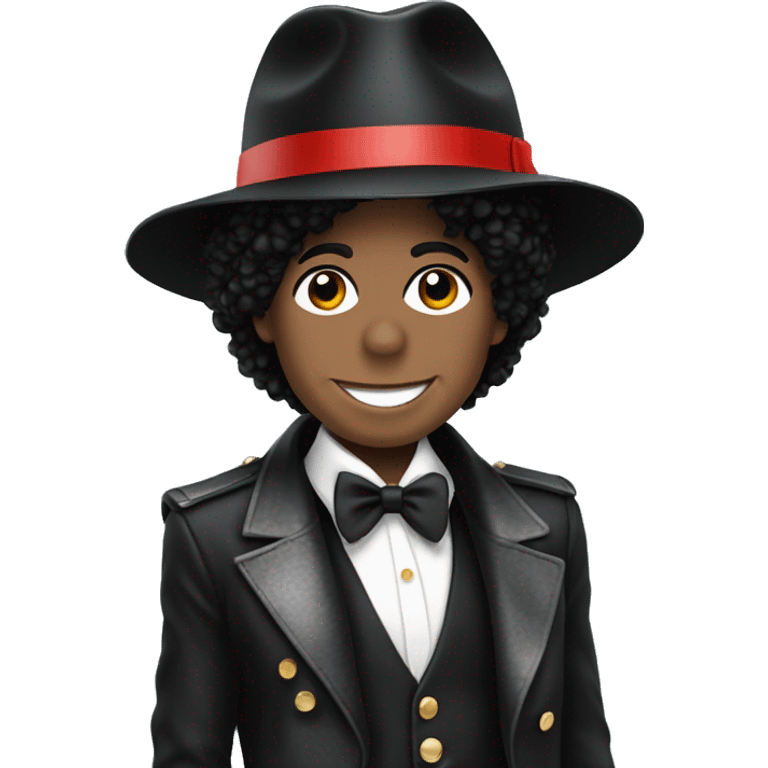 Michael Jackson avec son chapeau et son costume  emoji