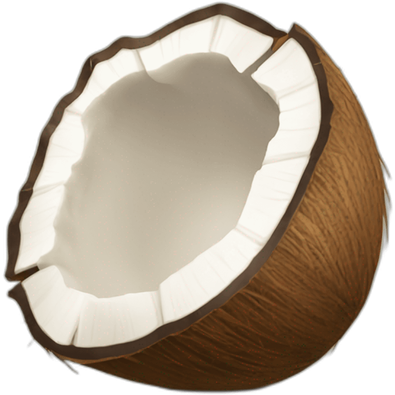 A Coconut crashed emoji