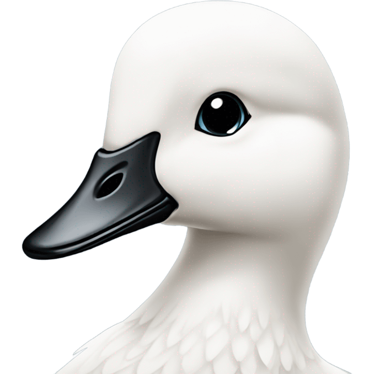 White goose body with monocle  emoji