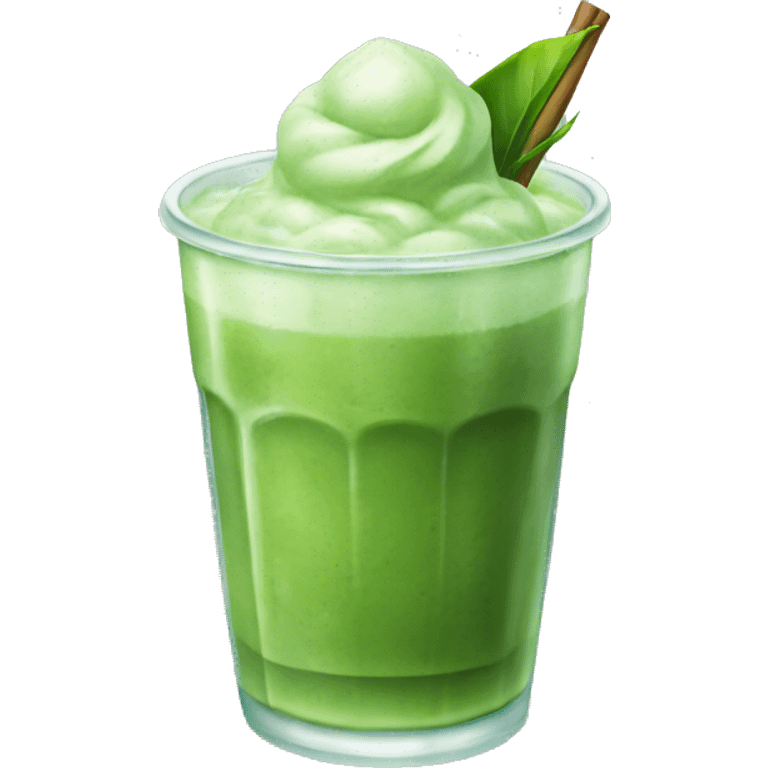 Iced matcha  emoji