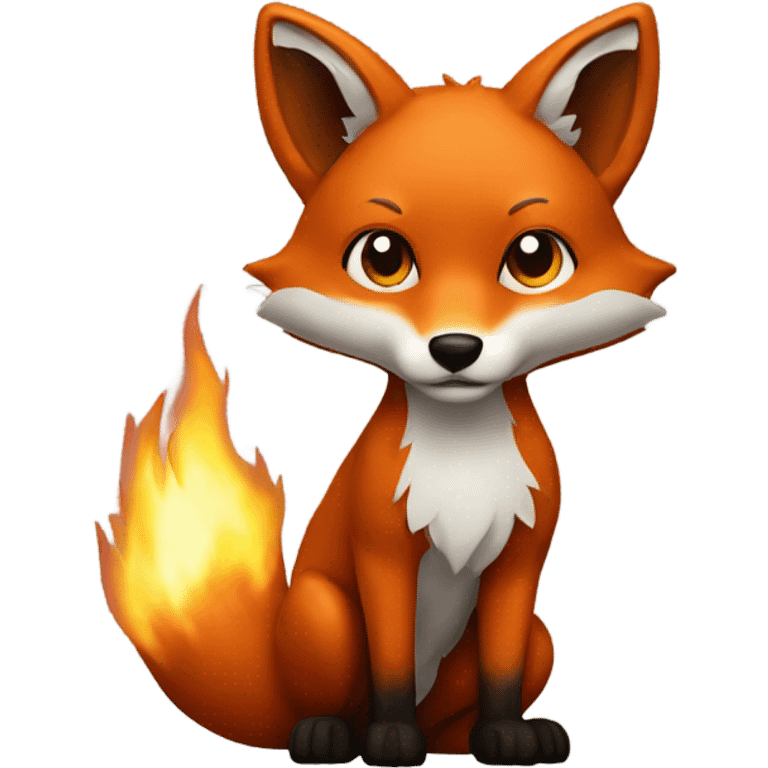 fox out of fire emoji