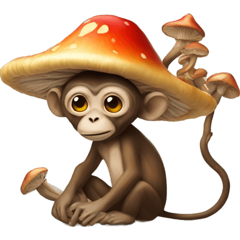 monkey on shrooms emoji