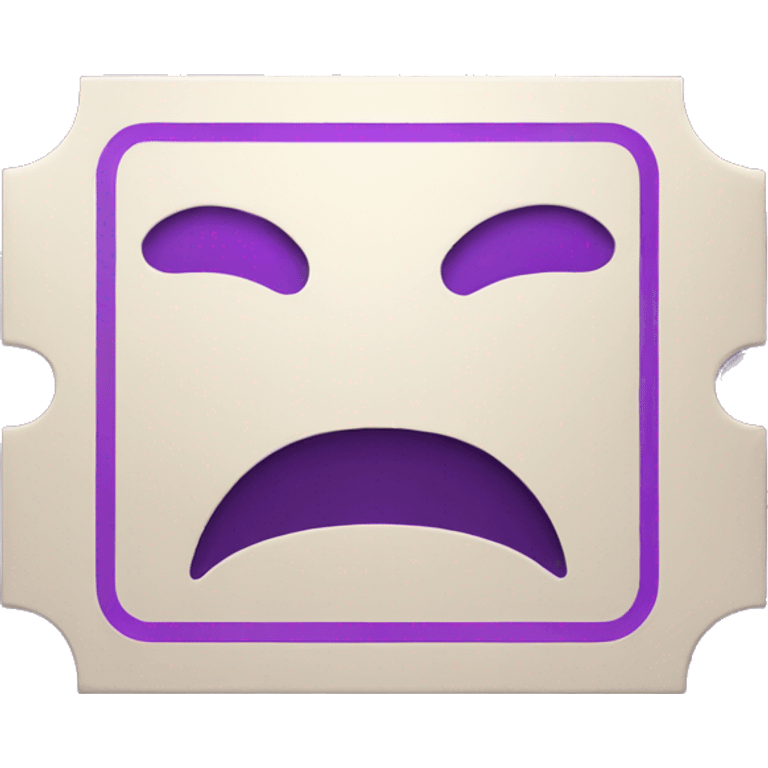 purple ticket emoji