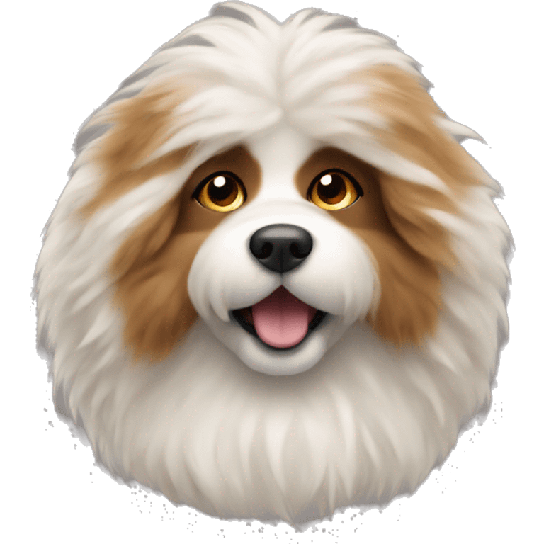 fluffy dog emoji